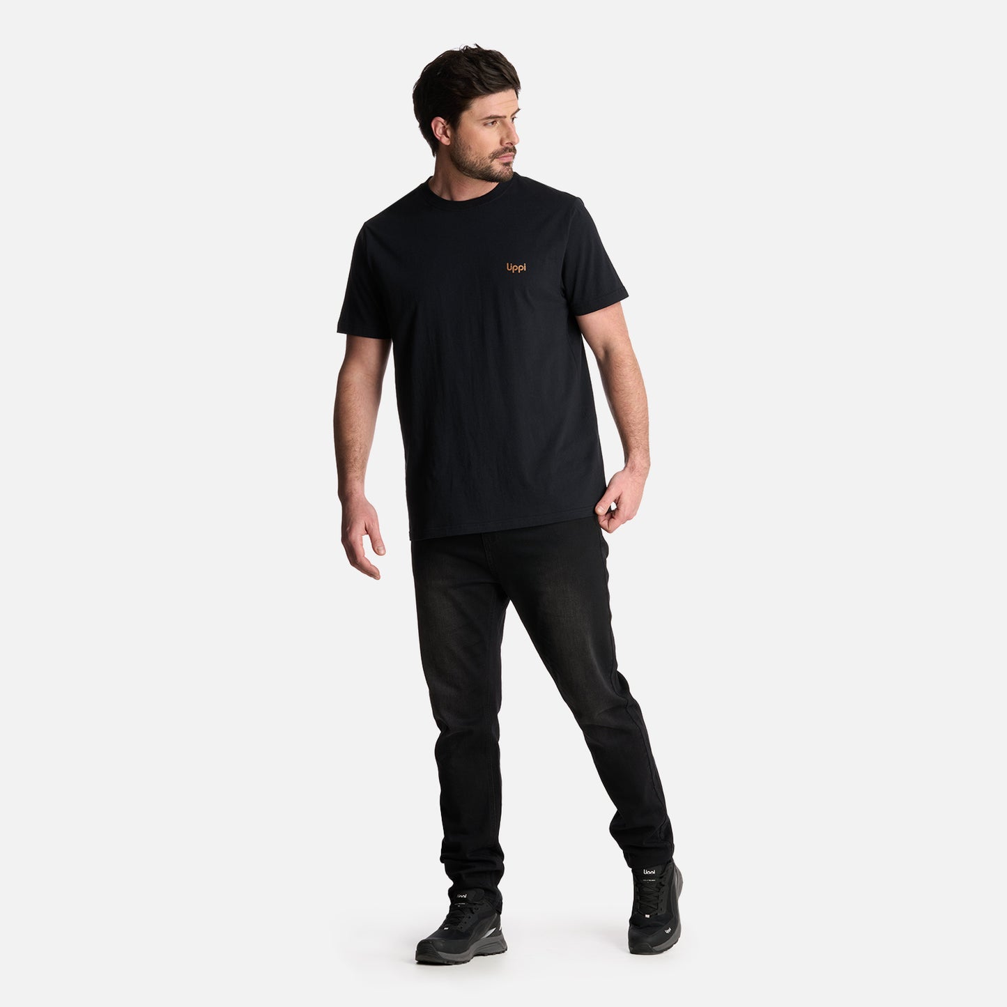 Polera Hombre Ulmo T-Shirt Negro Lippi