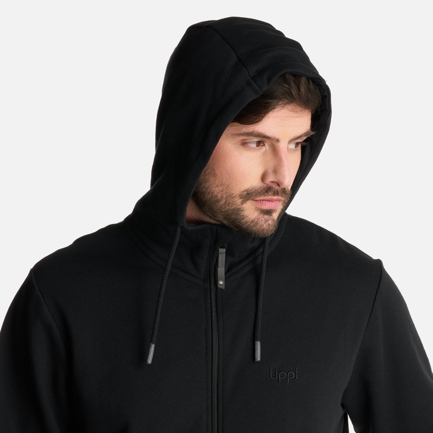 Polerón Hombre Ulmo Full Zip Hoody Sweatshirt Negro Lippi