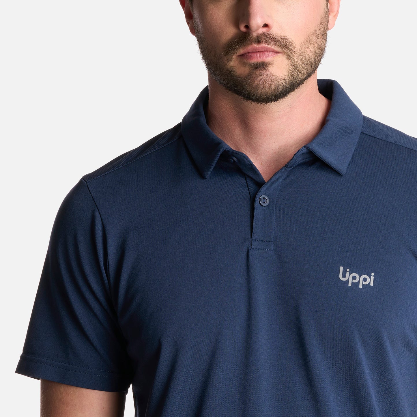 Polera Hombre B-Classic Seamless Polo Azul Marino Lippi