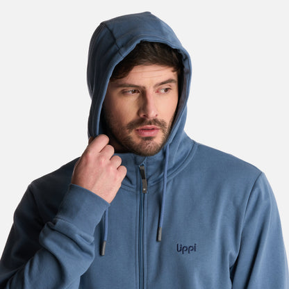 Polerón Hombre Ulmo Full Zip Hoody Sweatshirt Azul Piedra Lippi