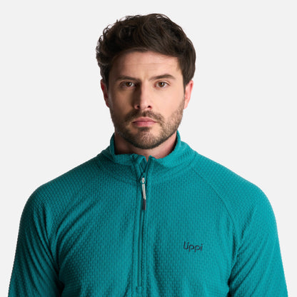 Polerón Hombre Jacaranda Nano-F 14 Zip Turquesa Lippi