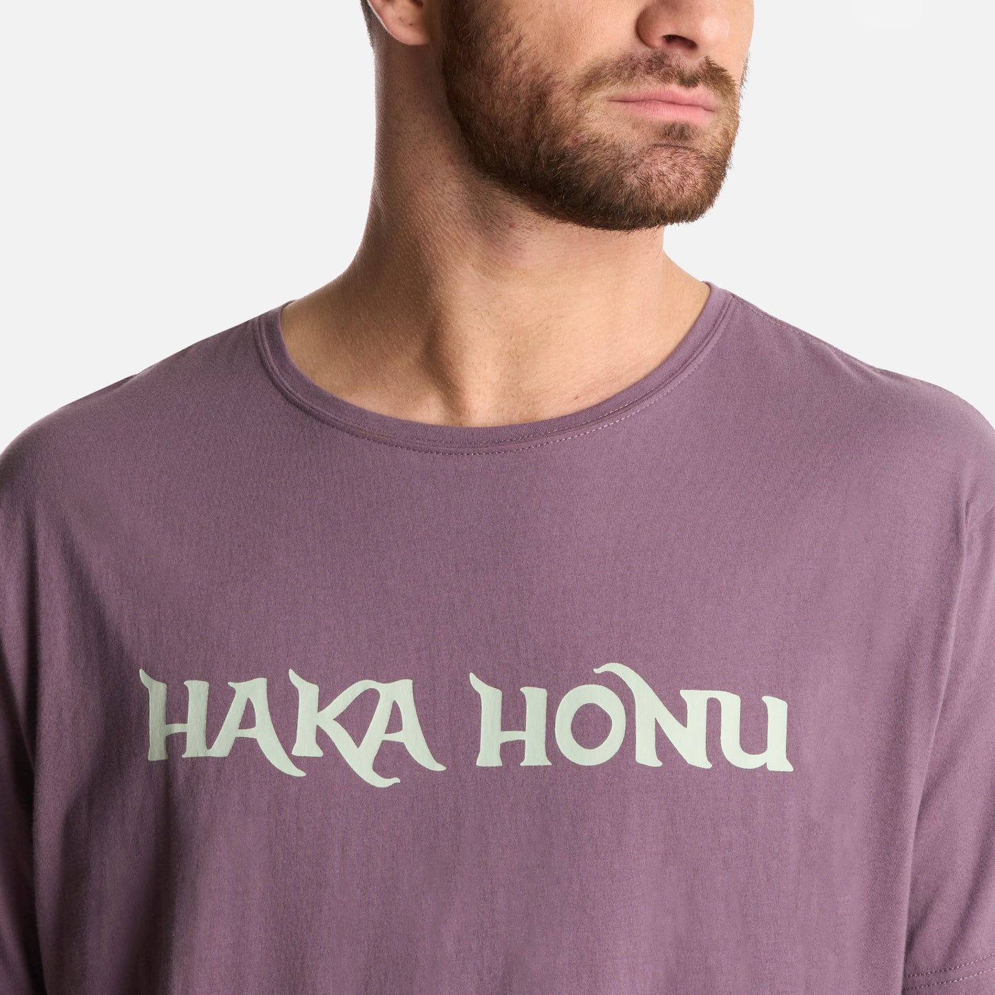 Polera Hombre Logo Morado Claro Haka Honu