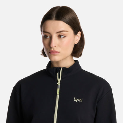 Polerón Mujer DownStreet 1/4 Zip Sweatshirt Negro Lippi