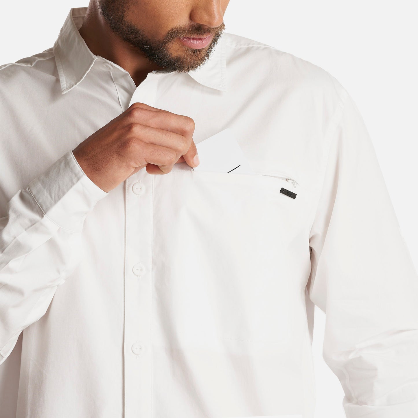 Camisa Hombre Alloy Long Sleeve Shirt Blanco Lippi