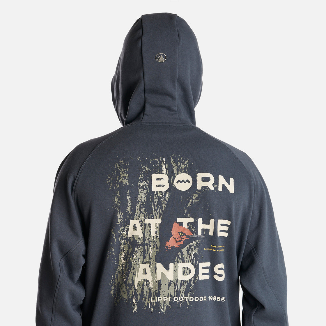 Poleron Hombre Insigne Hoody Sweatshirt Back Print Azul Noche Lippi