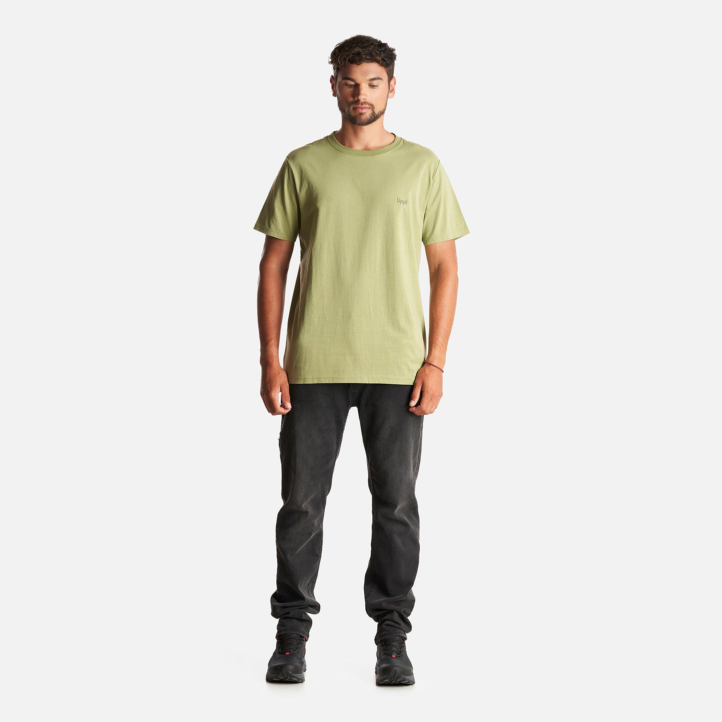 Polera Hombre Ulmo Cotton UV-Stop T-Shirt Verde Mate Lippi