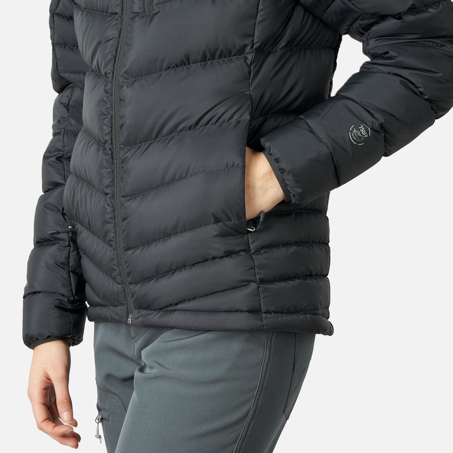 Chaqueta Mujer Bazpur Down Hoody Jacket Negro Lippi