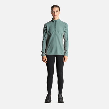 Poleron Mujer Jacaranda Nano-F 14 Zip Jade Oscuro Lippi