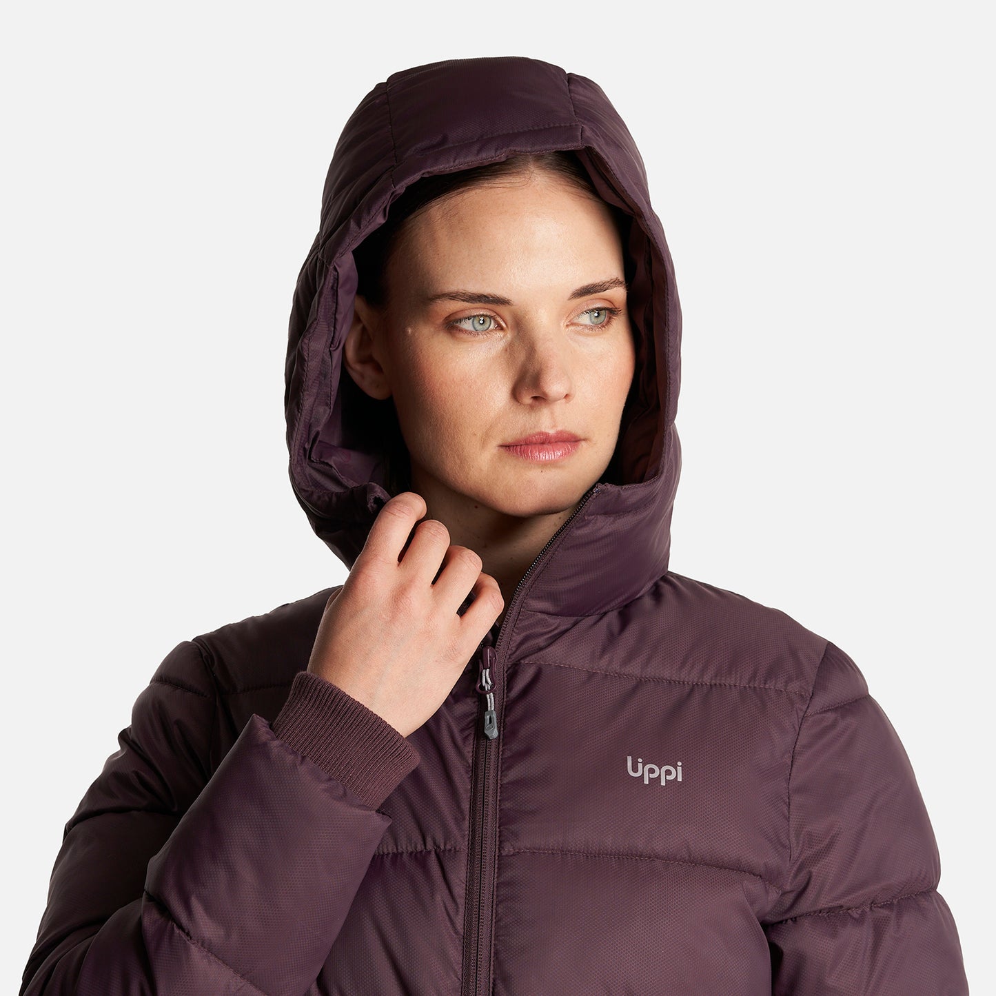 Chaqueta Mujer Long Line Steam Pro Hoody Jacket Burdeo Lippi