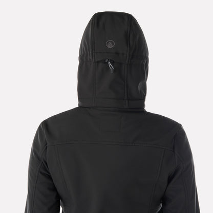 Chaqueta Mujer Macaya Softshell Hoody Jacket Negro Lippi