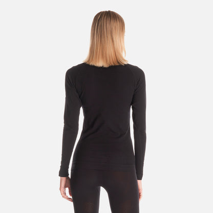 Primera Capa Mujer  Skintec 1000 Seamless Top Negro Lippi