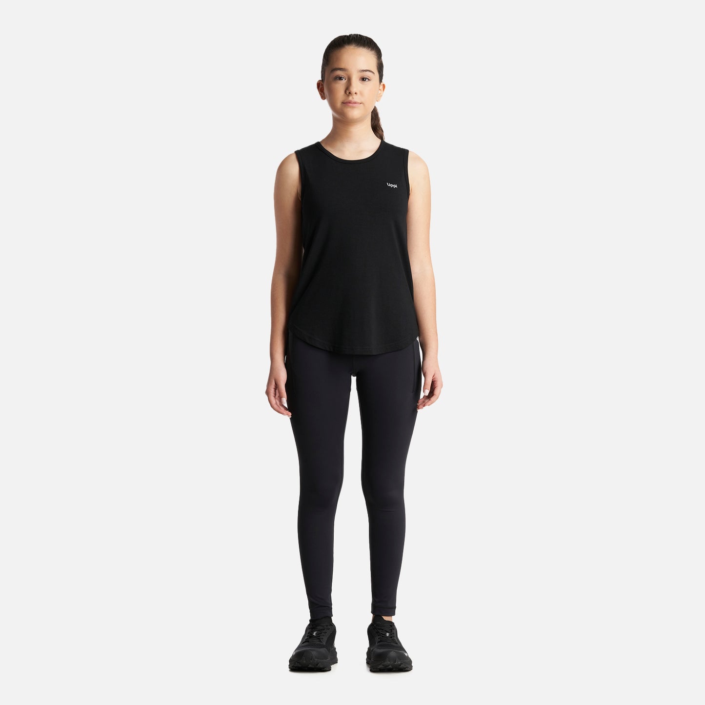 Calza Teen Girl In-Action Sport Leggings Negro Lippi