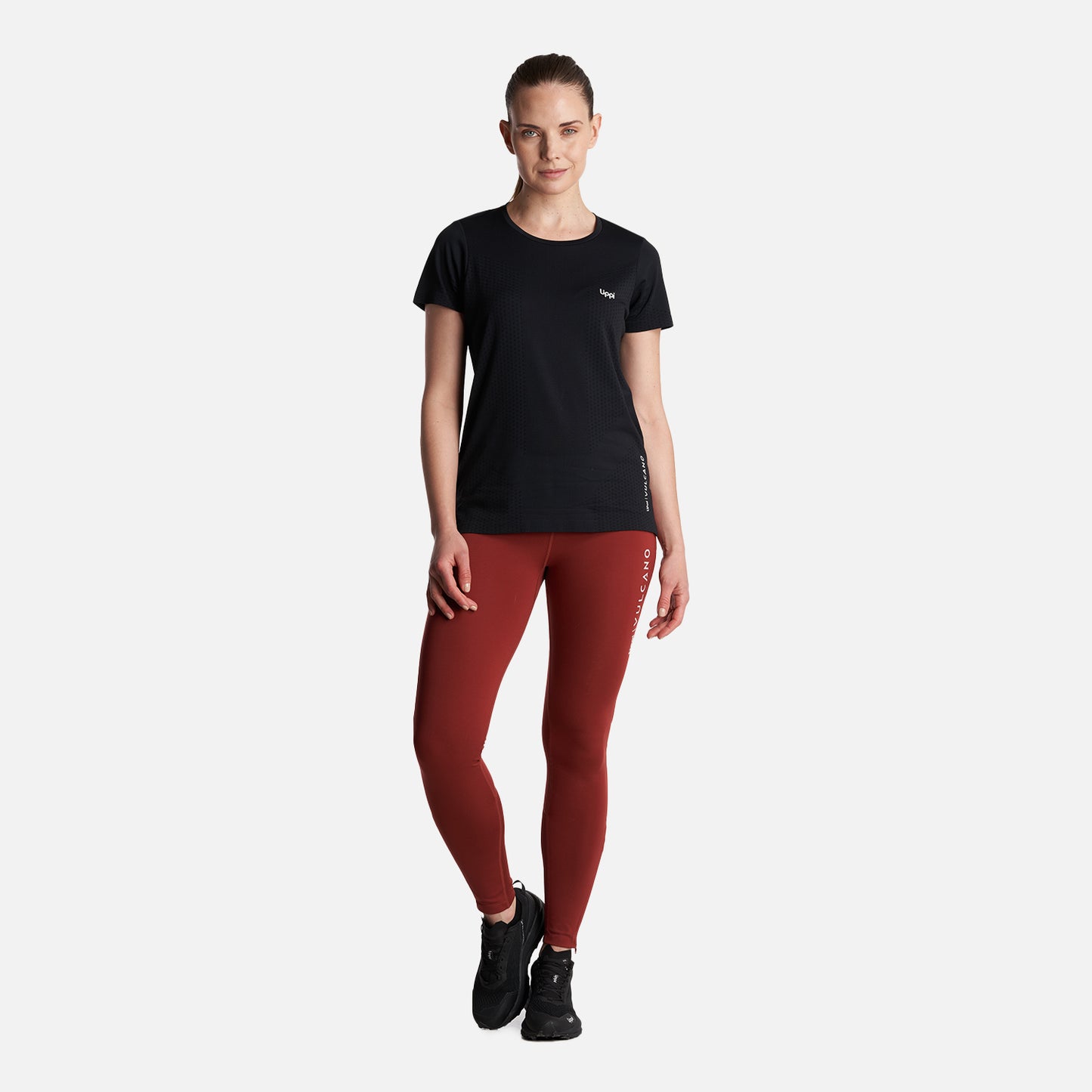 Polera Mujer  4 Run Seamless Trail Short Sleeve T-Shirt Negro Lippi