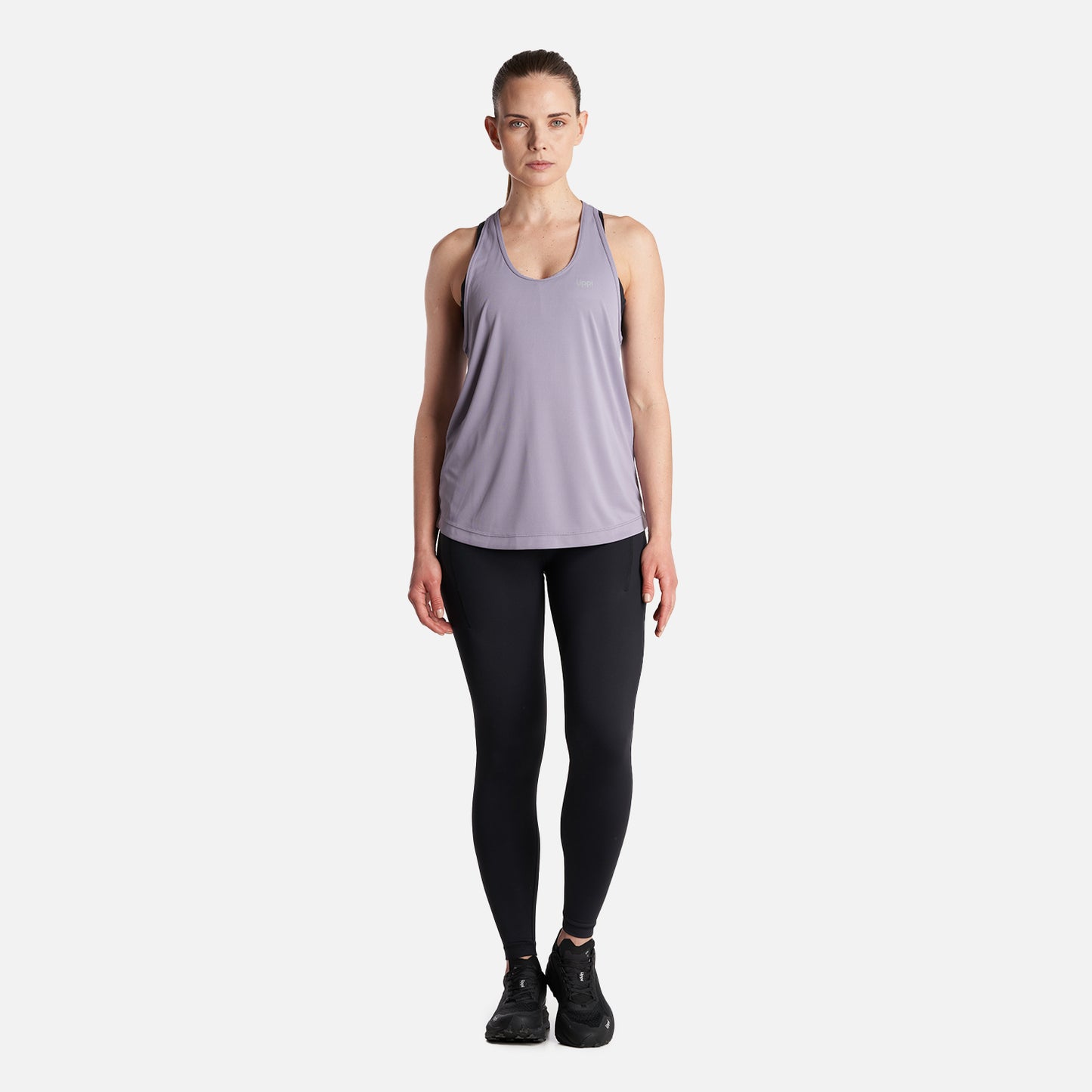 Polera Mujer  Workout Q-Dry Tank T-Shirt Morado Claro Lippi