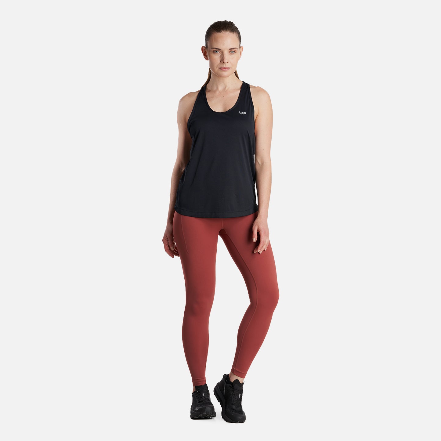 Polera Mujer  Workout Q-Dry Tank T-Shirt Negro Lippi