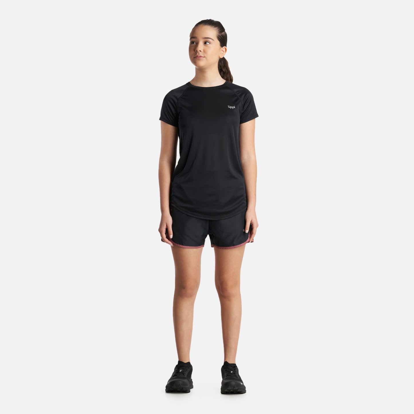 Polera Teen Girl Core Q-Dry T-Shirt Negro Lippi