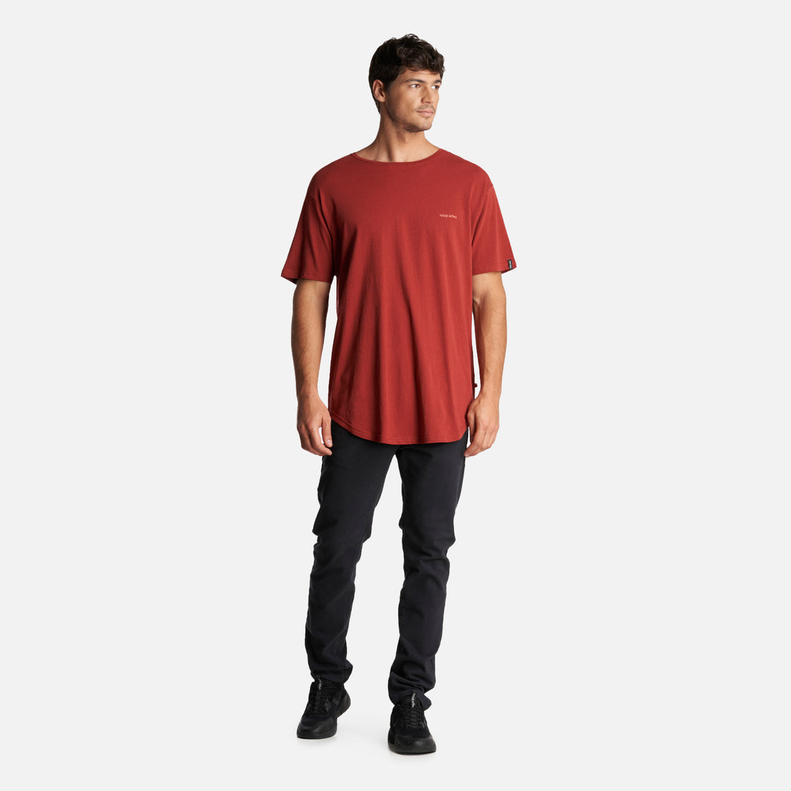 Polera Hombre Natural Rojo Oscuro Haka Honu