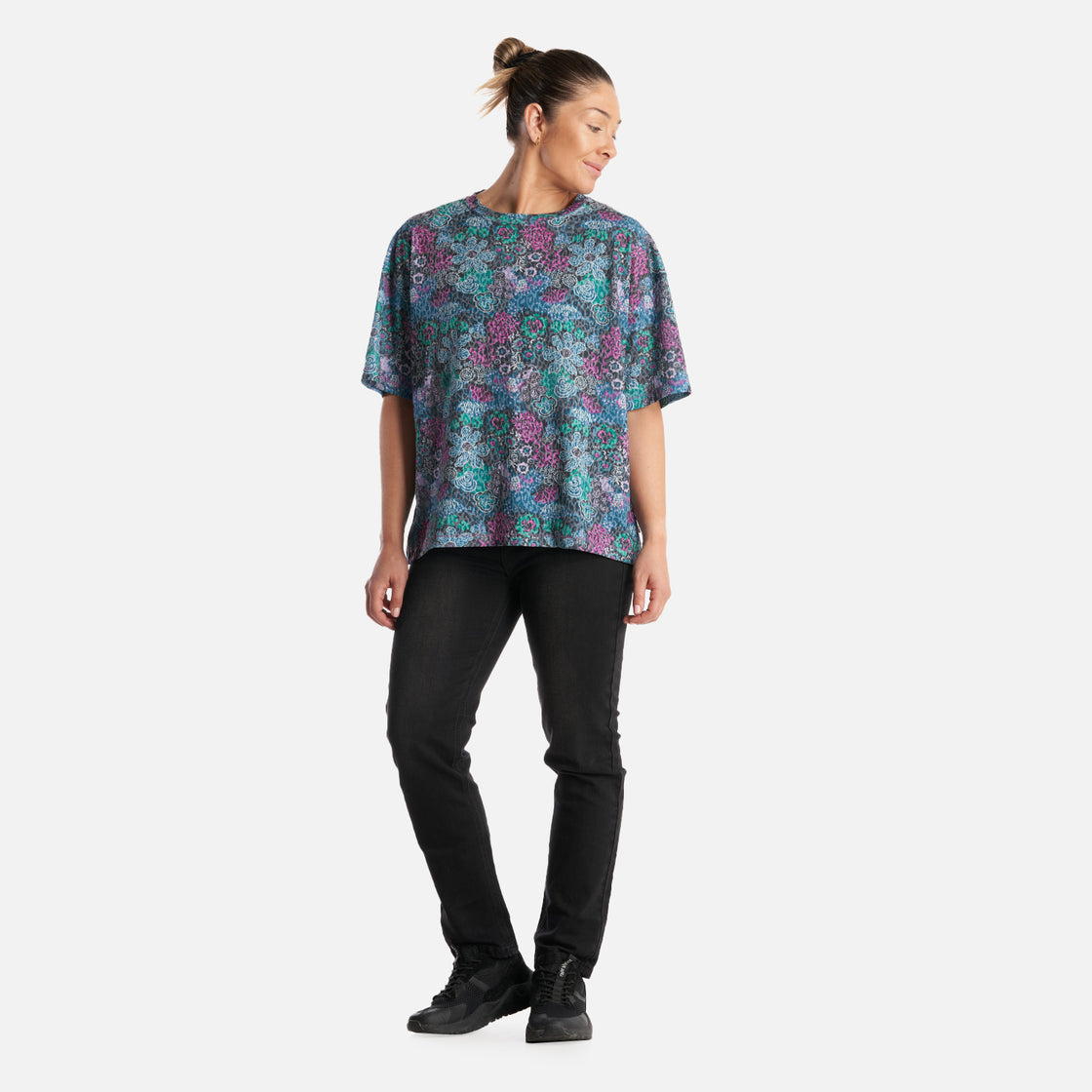 Polera Mujer Coralisima Print Turquesa Haka Honu