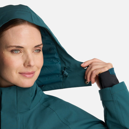 Chaqueta Mujer Andes B-Dry Hoody Jacket Verde Bosque Lippi