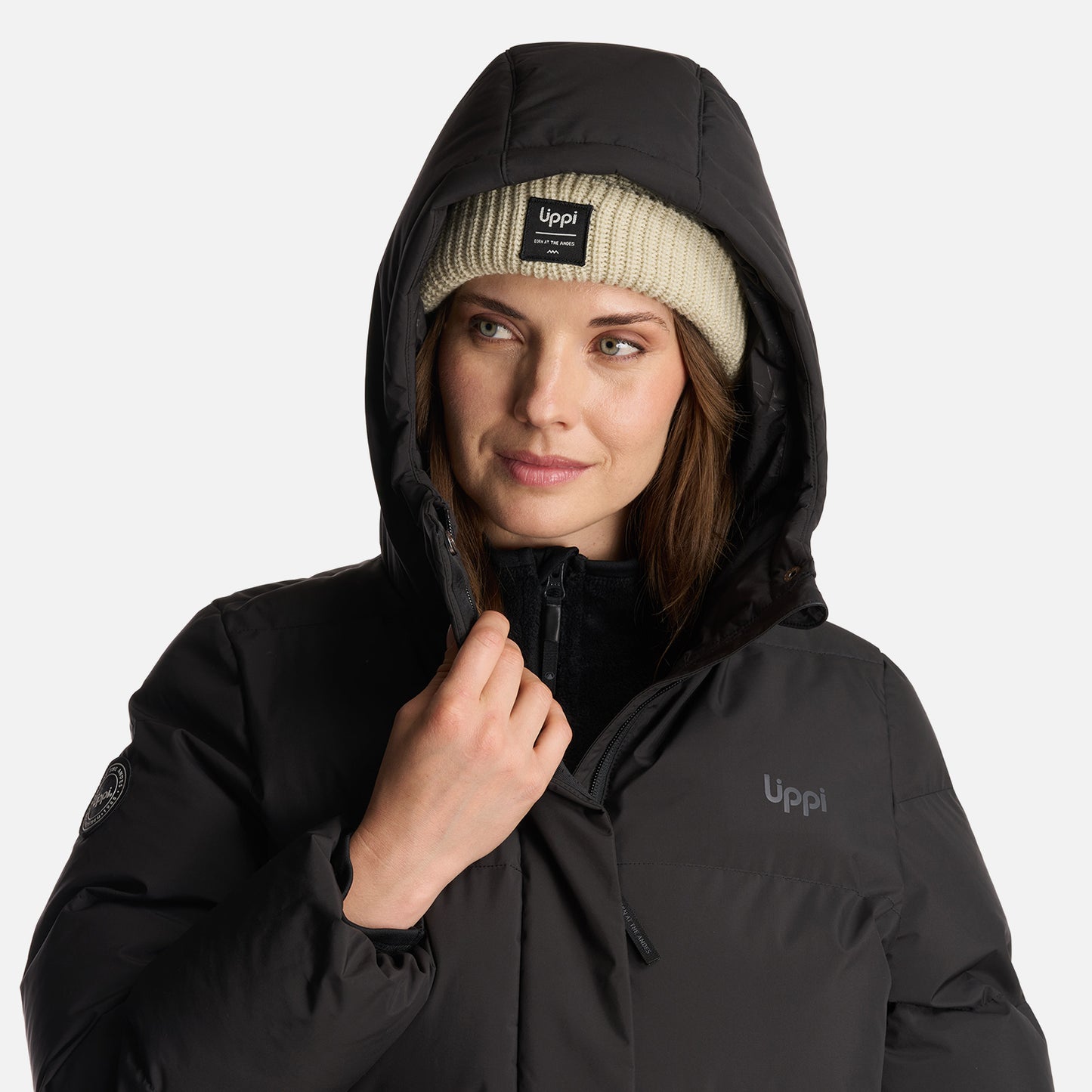 Chaqueta Mujer Long And Warm Steam Pro Hoody Jacket Negro Lippi