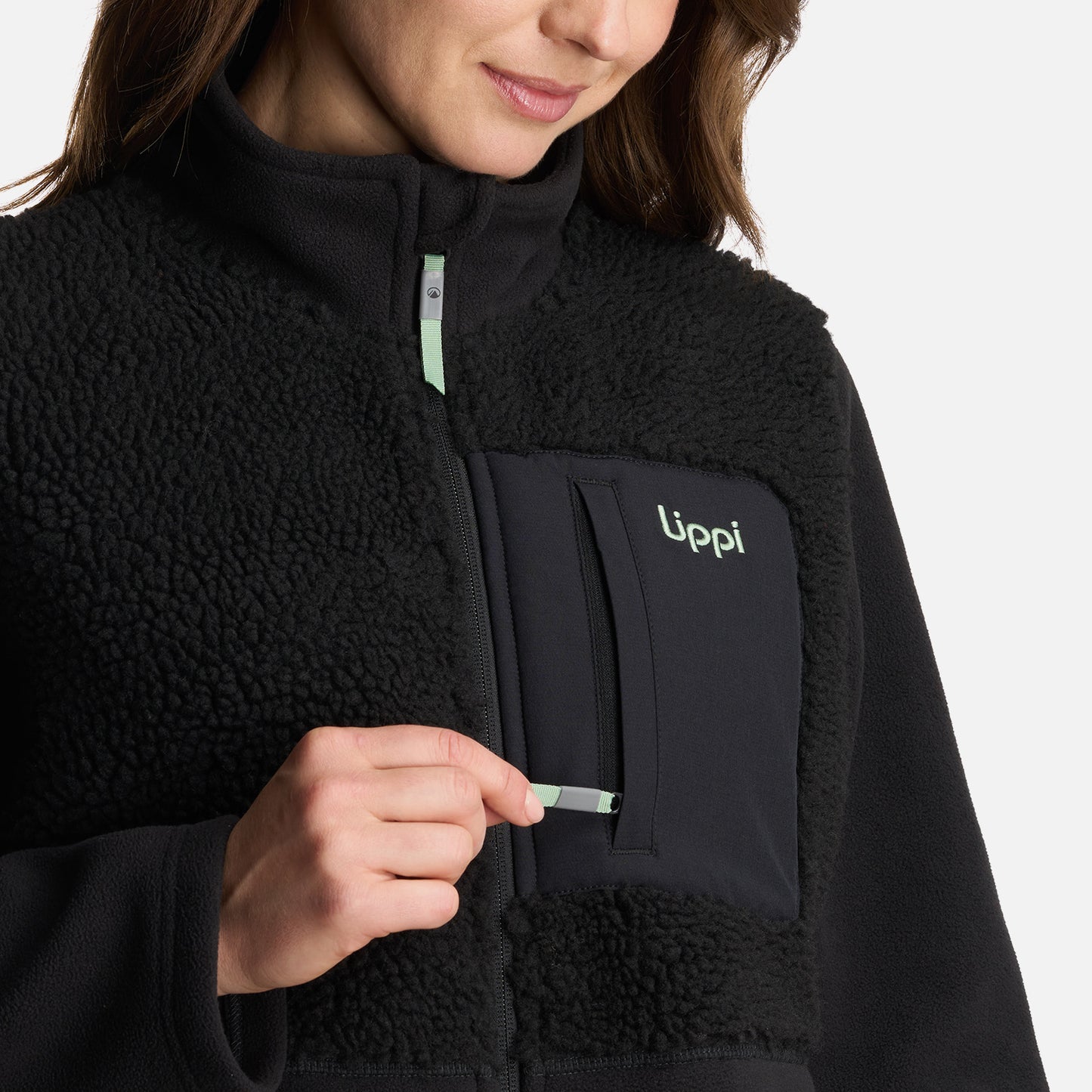 Chaqueta Mujer Macizo Sherpa Pro Jacket Negro Lippi