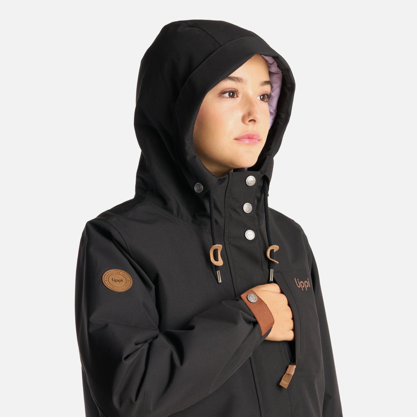 Chaqueta Teen Girl Rainy B-Dry Hoody Jacket Negro Lippi