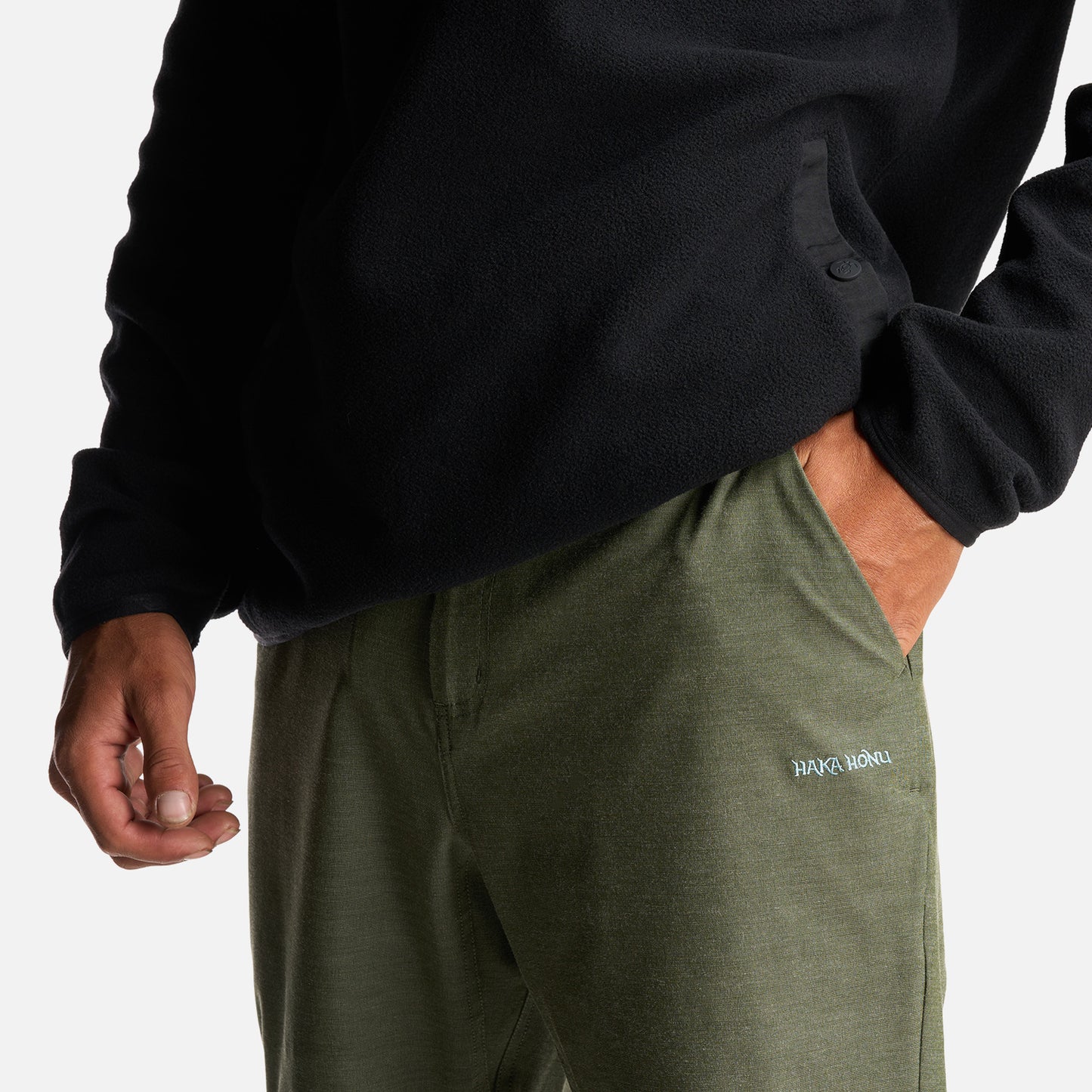 Pantalon Hombre Comoando Slim Verde Grisaceo Haka Honu