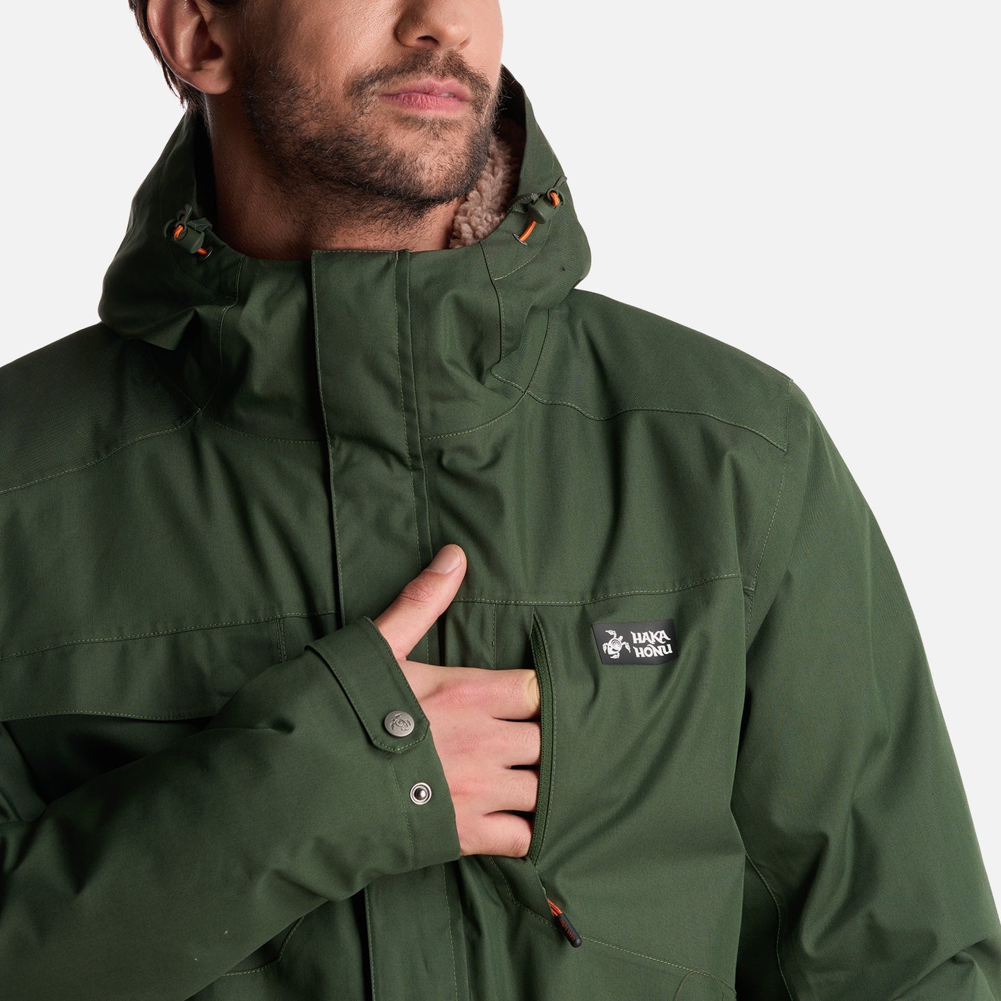 Chaqueta Hombre Yak Verde Militar Haka Honu