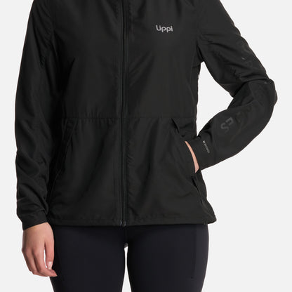 Chaqueta Mujer Nightfall WindBreaker Hoody Jacket Negro Lippi