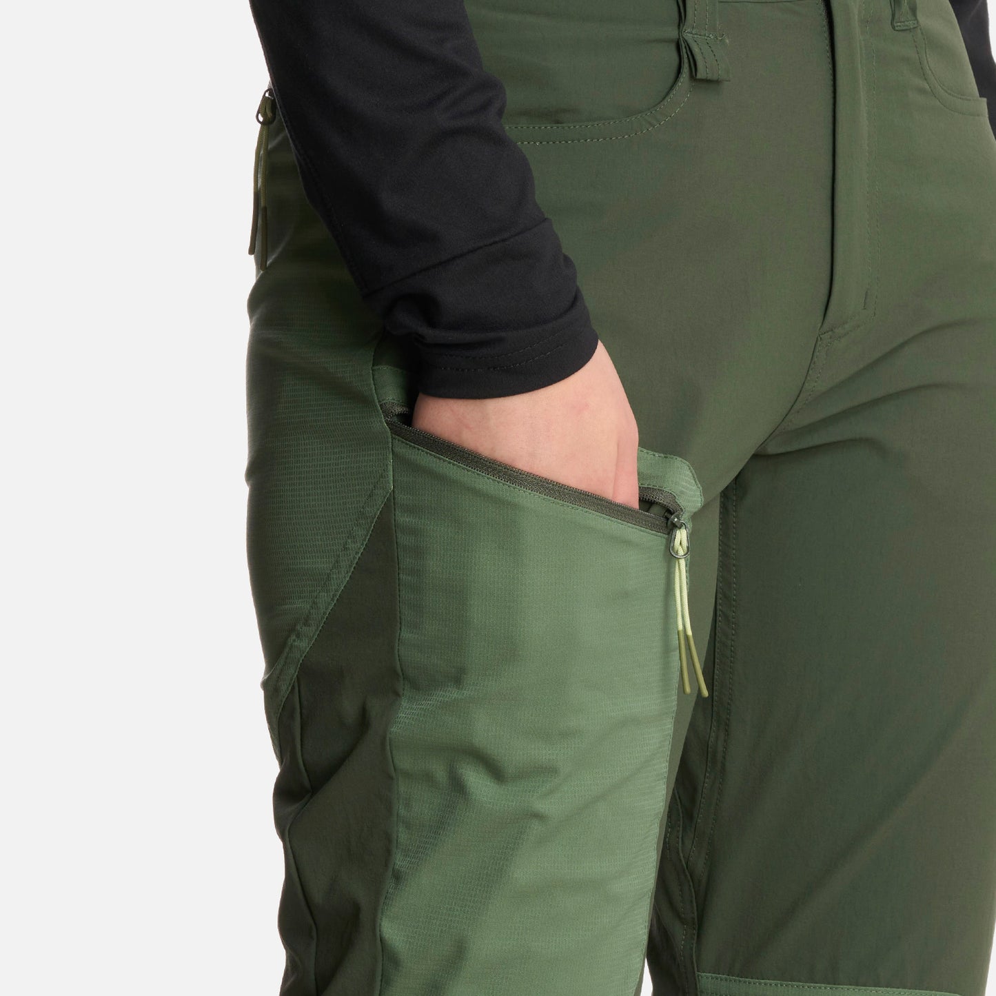 Pantalón Mujer Lennox Q-Dry Slim Fit Pants Verde Militar Lippi