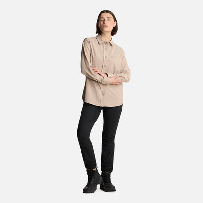 Camisa Mujer Murallon Q-Dry Shirt Taupe Lippi