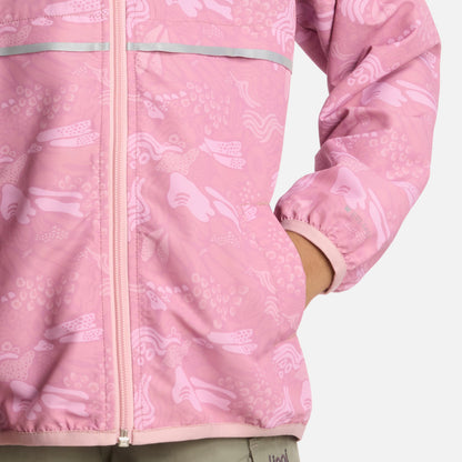 Chaqueta Niña Nightfall WindBreaker Hoody Jacket Print Rosado Lippi