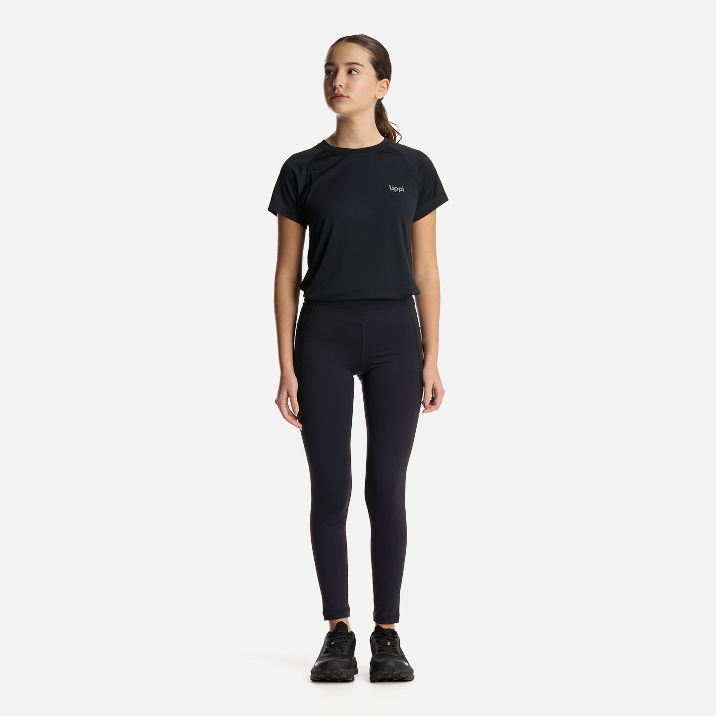 Calza Teen Girl In-Action Sport Leggings Negro Lippi