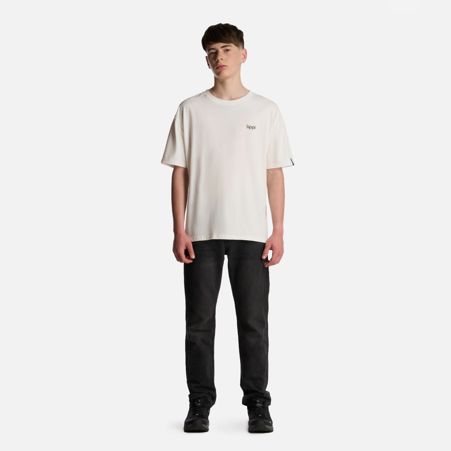 Polera Teen Boy Urban Trip Oversize T-Shirt Blanco Lippi