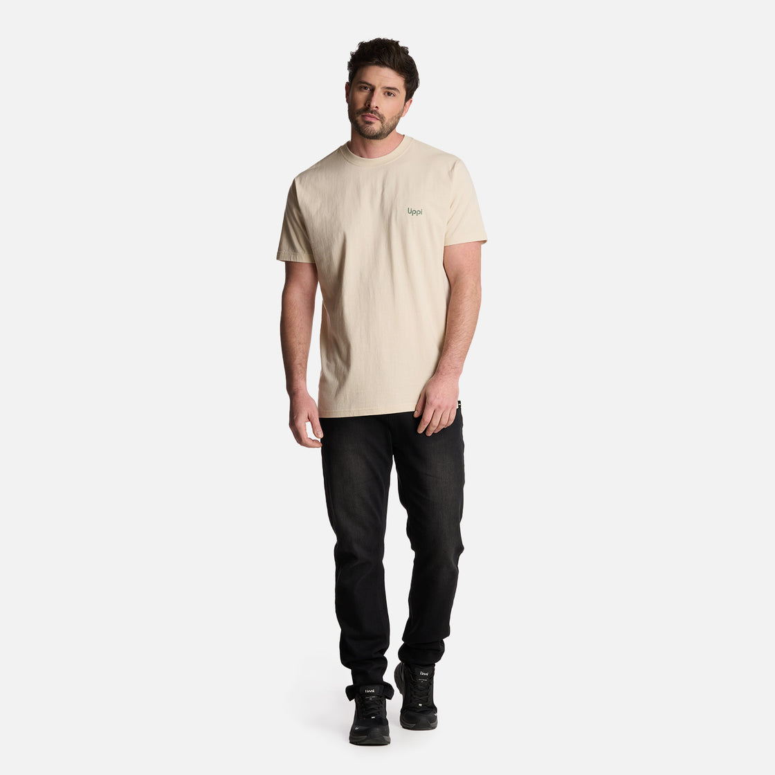 Polera Hombre Andes Mountain T-Shirt Crudo Lippi