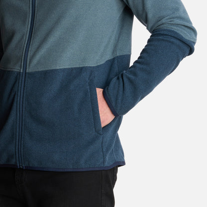 Polerón Hombre Stripes Nano-F Full Zip Hoody Azul Piedra Lippi