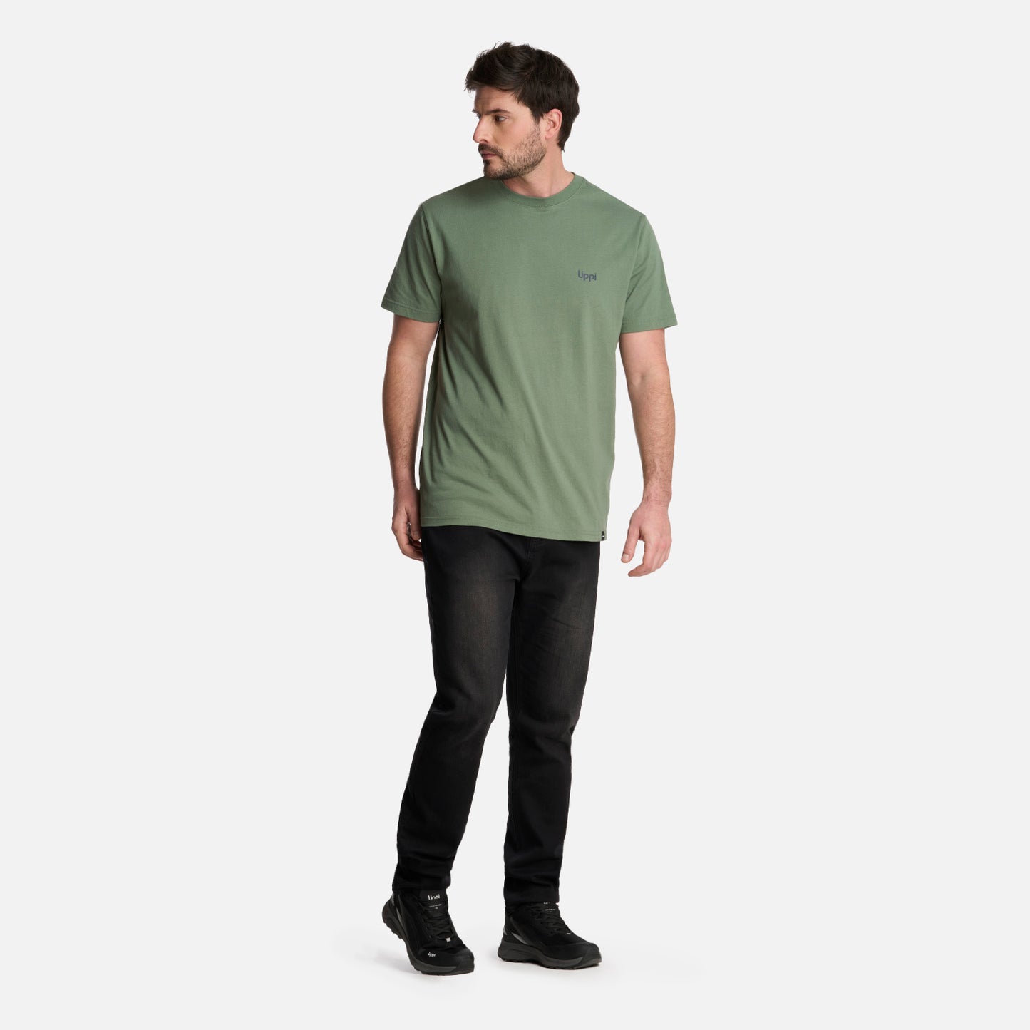 Polera Hombre Up on the Mountain T-Shirt Jade Oscuro Lippi