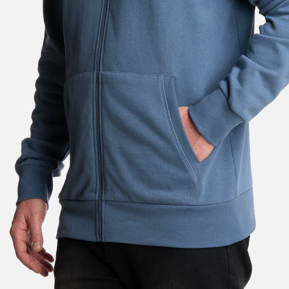 Polerón Hombre Ulmo Full Zip Hoody Sweatshirt Azul Piedra Lippi