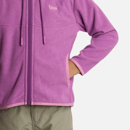 Polerón Niña Stripes Nano-F Full Zip Hoody Morado Lippi