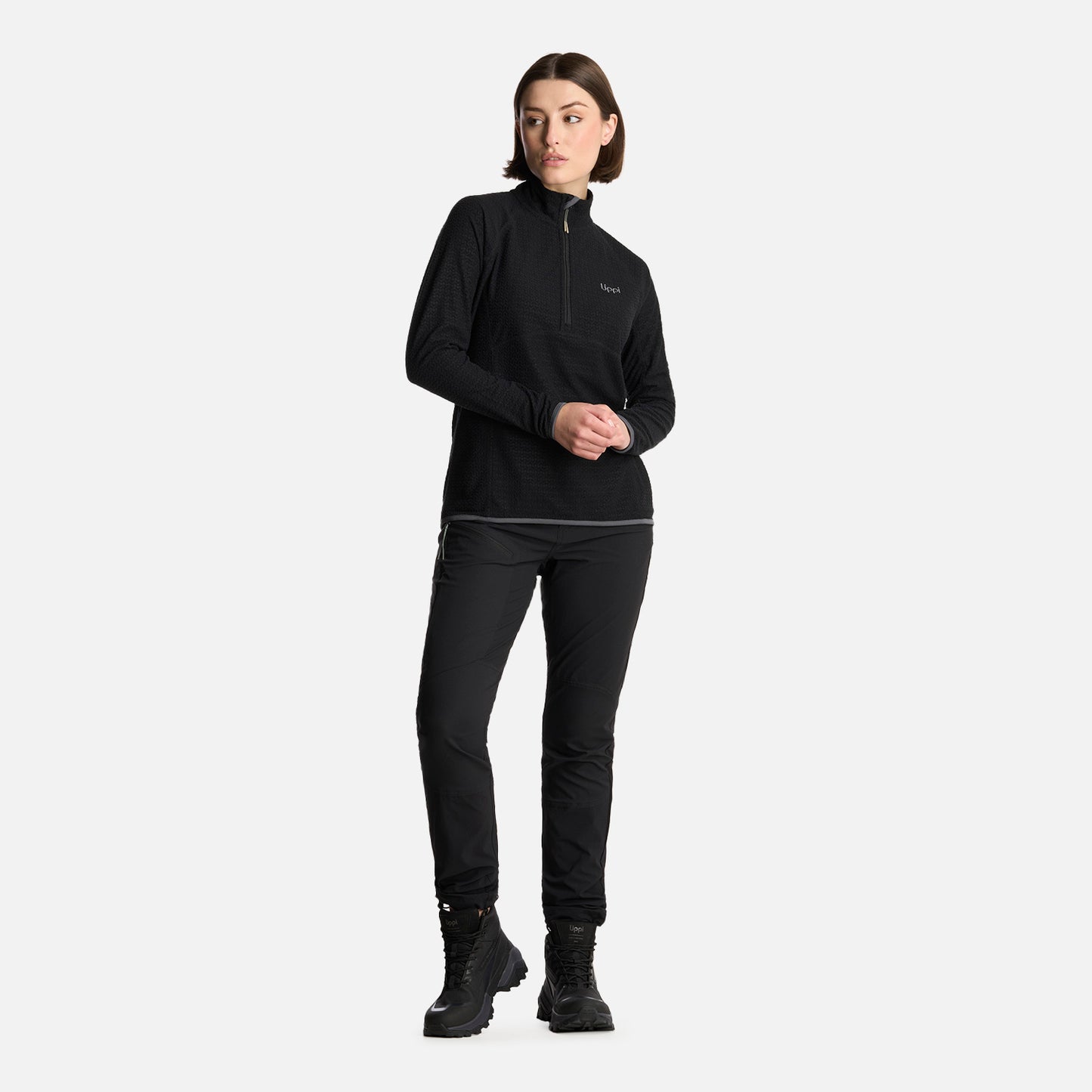 Polerón Mujer Jacaranda Nano-F 14 Zip Negro Lippi