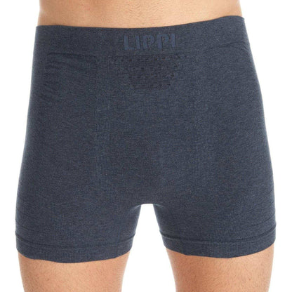 Ropa Interior Hombre Pack Skintec Seamless Boxer Gris Medio y Azul Marino Lippi