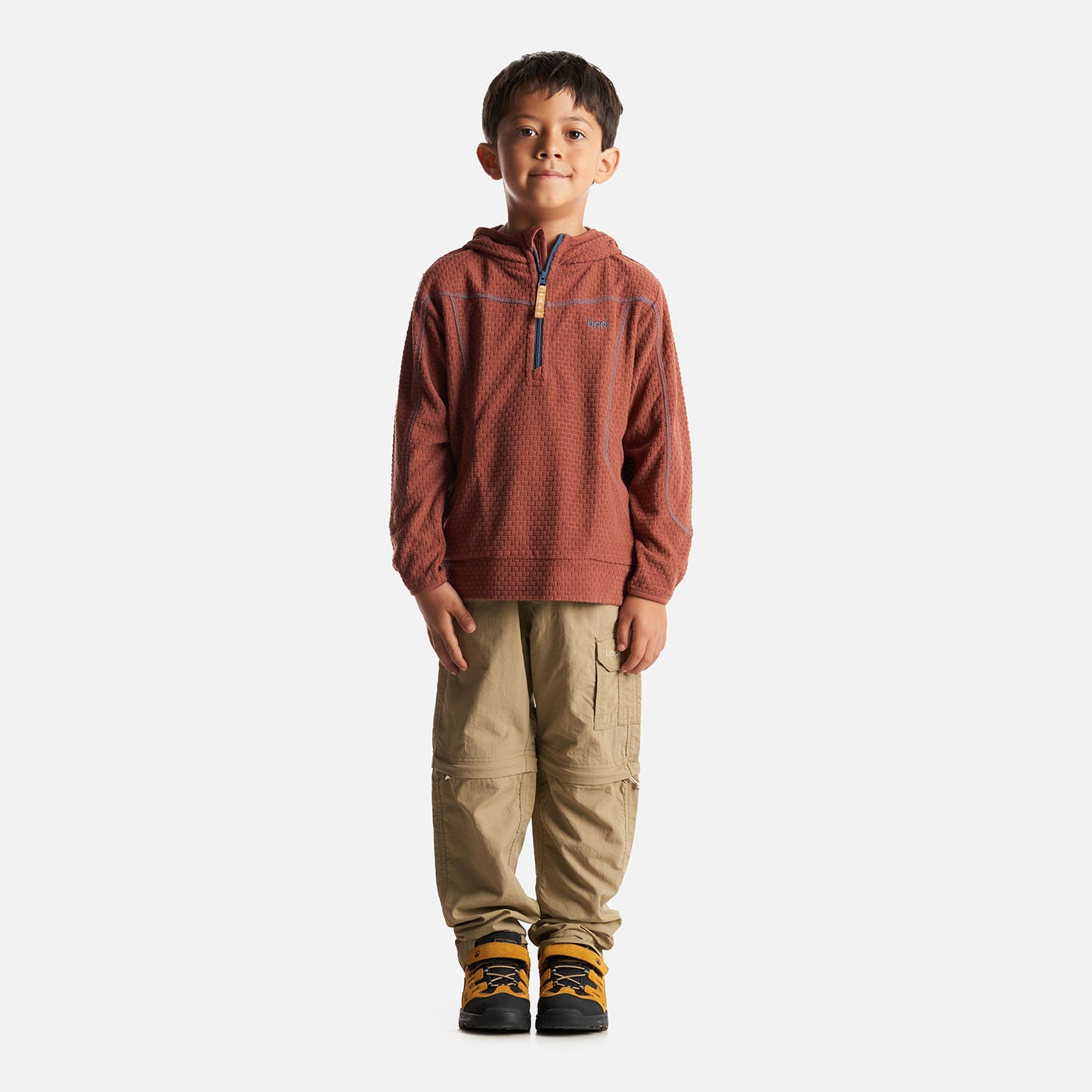 Poleron Niño Saltamontes Nano-F 14 Zip Hoody Terracota Lippi