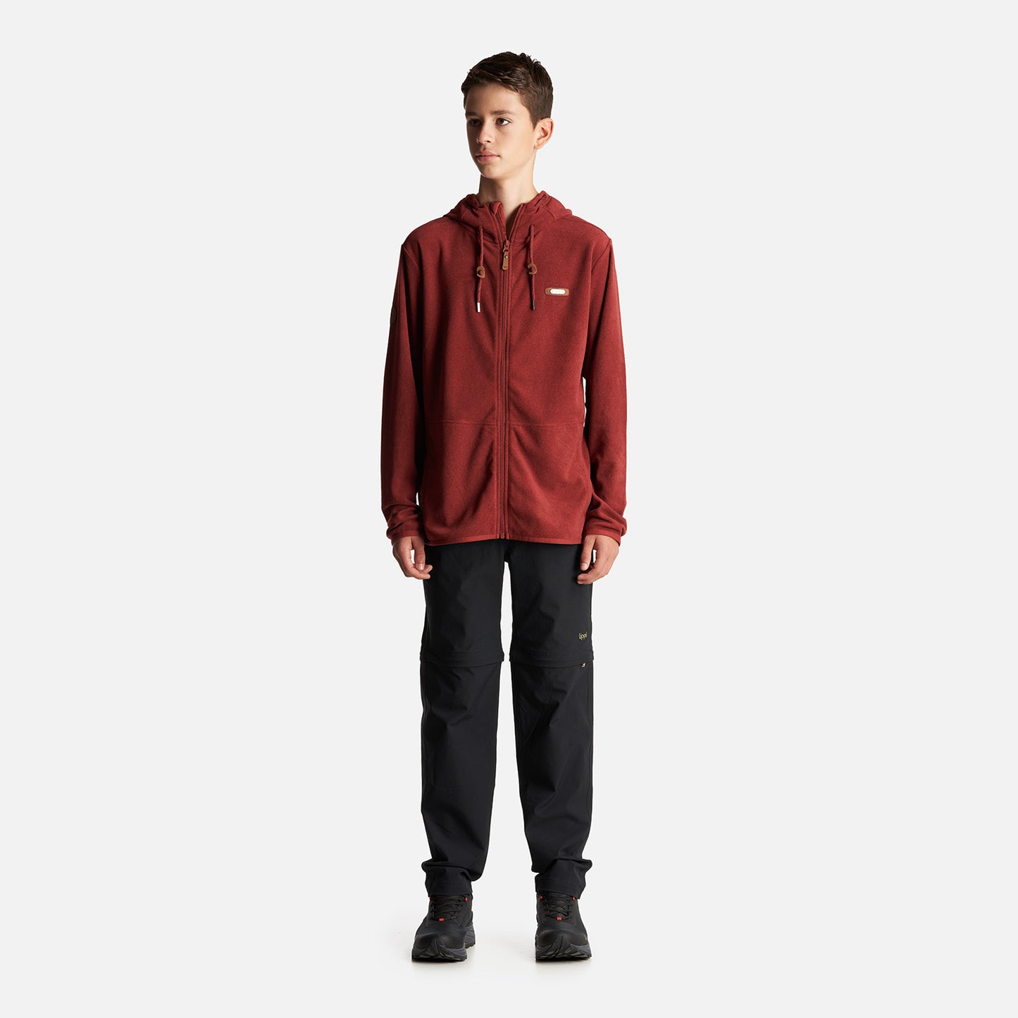 Poleron Teen Boy Stripes Nano-F Full Zip Hoody Vino Lippi