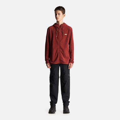 Poleron Teen Boy Stripes Nano-F Full Zip Hoody Vino Lippi