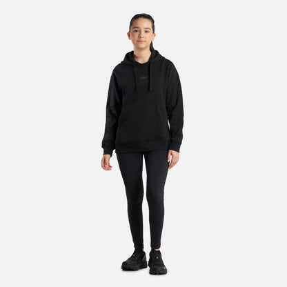 Poleron Teen Girl Ulmo Mid Point Hoody Sweatshirt Negro Lippi