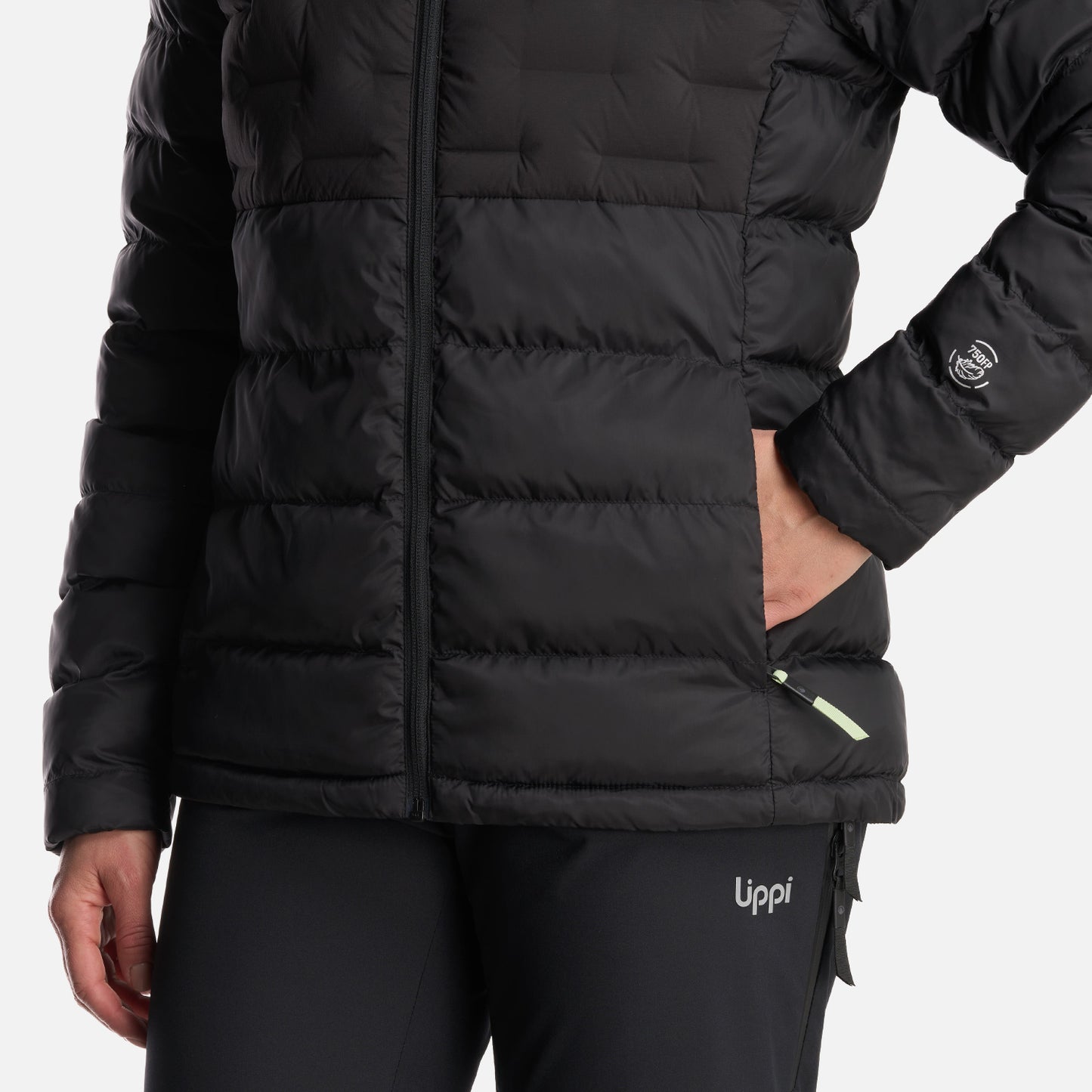 Chaqueta Mujer Bazpur EVO Down Hoody Jacket Negro Lippi