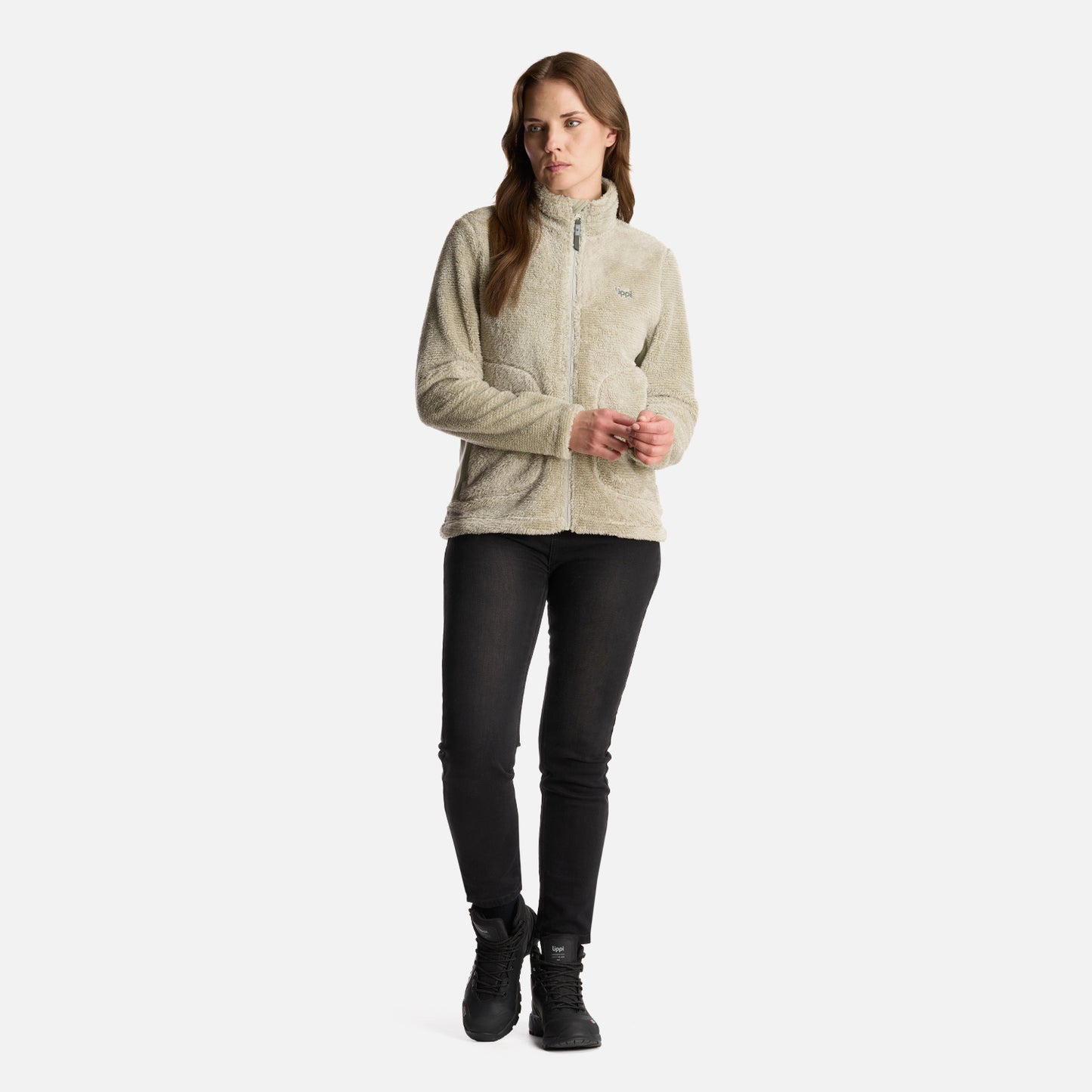 Chaqueta Mujer Ferret Shaggy-Pro Jacket Verde Grisaceo Lippi