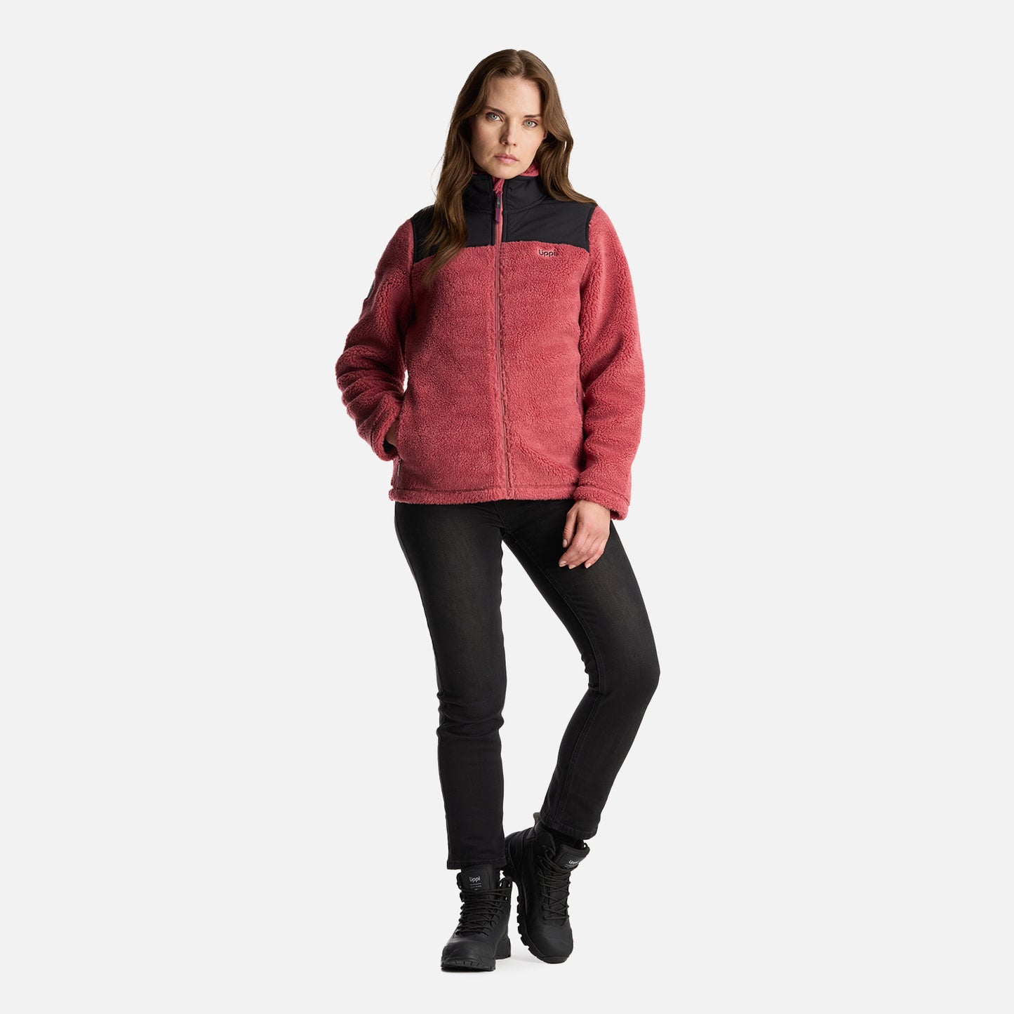 Chaqueta Mujer Glaciar Sherpa Pro Jacket Rosado Oscuro Lippi