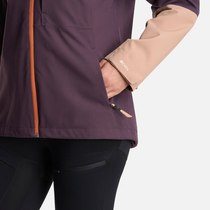 Chaqueta Mujer Massif B-Dry Hoody Jacket Morado Oscuro Lippi