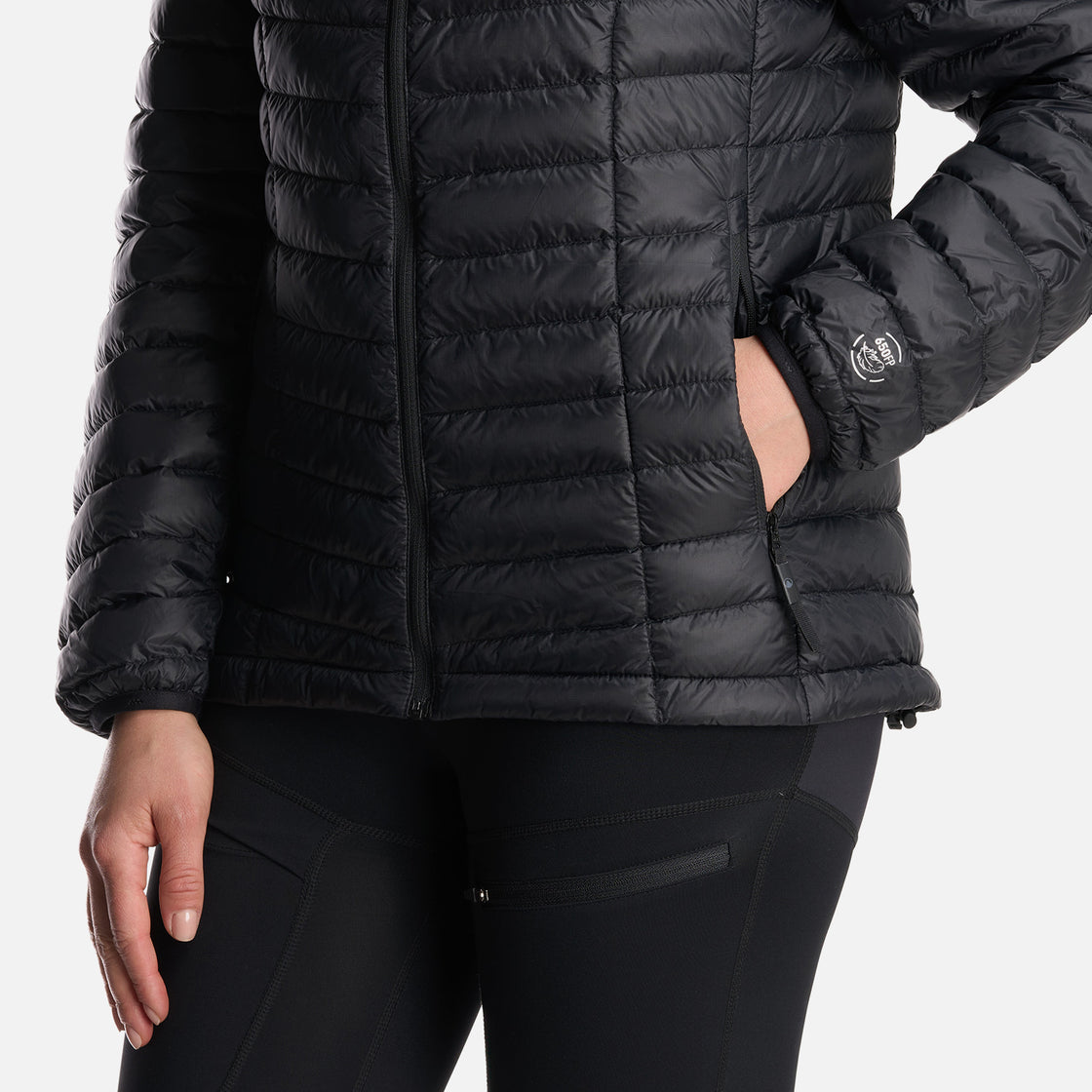 Chaqueta Mujer Peak Down Hoody Jacket Negro Lippi